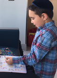 Kisrei - Binyan Alef Bais - Over 450 3D Restickable Puffy Stickers - Includes Pictures, Nekudos, Letters and Cut Letters with Laminated Board
