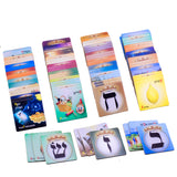 Alef Bais memory card game - LOSHON-KODESH / ENGLISH captions & beautiful pictures (99 Cards, 2.25" x 2.25")