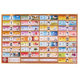 Alef Bais 108 Pc. floor puzzle - LOSHON-KODESH keywords & pictures, Ksav Yad and Gimatria (24" x 36")