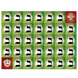 KISREI 33 Alef-Bais Sticker Sheets - One Alef-Bais Letter per Sheet